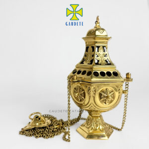 ✠ Bộ bình xông hương phụng vụ lục giác