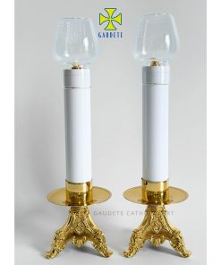 Mẫu chân nến bàn thờ sử trong trong các bàn thờ gia đình hoặc trong nhà thờ