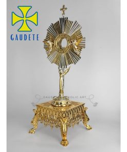 Bệ đỡ Mặt nhật Mình Thánh bằng đồng thau mạ vàng - Image 10